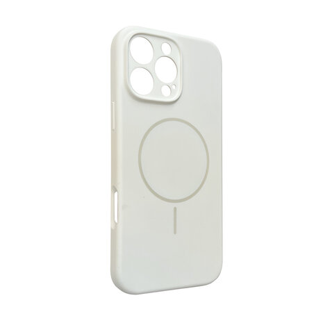iPhone 16 Pro - Wit - Zachte MagSafe Liquid Case