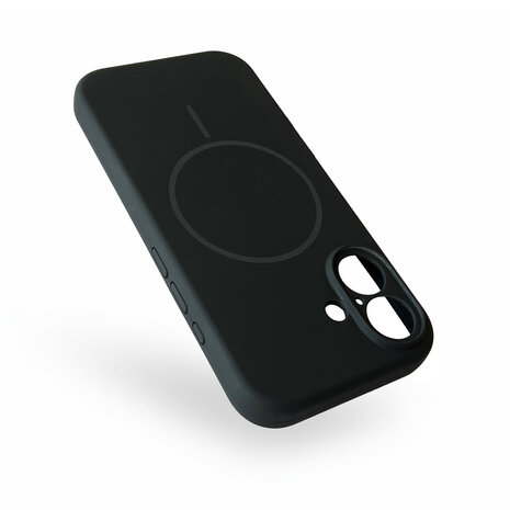 iPhone 16 - Zwart - Zachte MagSafe Liquid Case