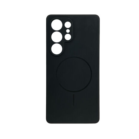 Samsung S25 Ultra - Zwart - Zachte MagSafe Liquid Case