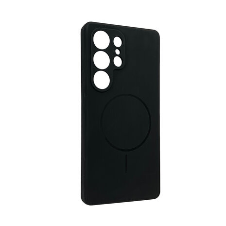 Samsung S25 Ultra - Zwart - Zachte MagSafe Liquid Case