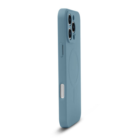 iPhone 16 Pro - Licht Blauw - Camera Siliconen MagSafe Back Cover
