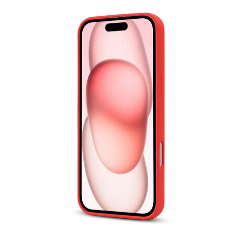 iPhone 16 Pro - Rood - Camera Siliconen MagSafe Back Cover