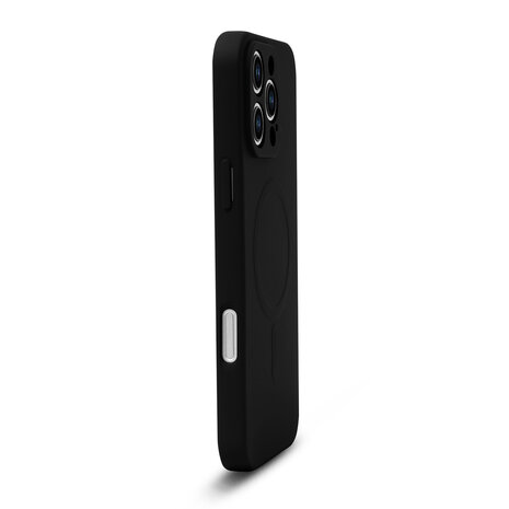 iPhone 16 Pro Max - Zwart - Camera Siliconen MagSafe Back Cover