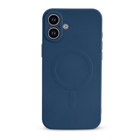iPhone 16 Plus - Blauw - Camera Siliconen MagSafe Back Cover