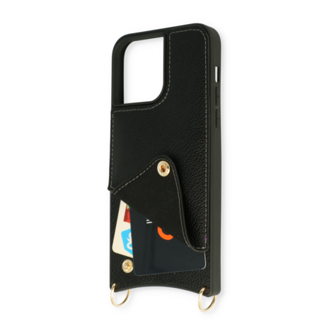 iPhone 11 Pro Max Zwart - Back Cover met Bandje
