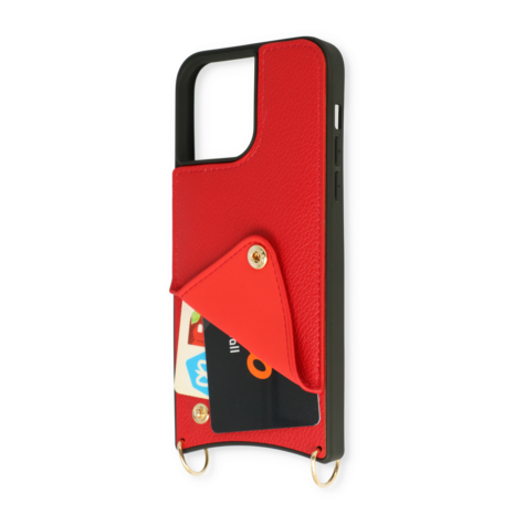 iPhone 11 Pro Max Rood - Back Cover met Bandje
