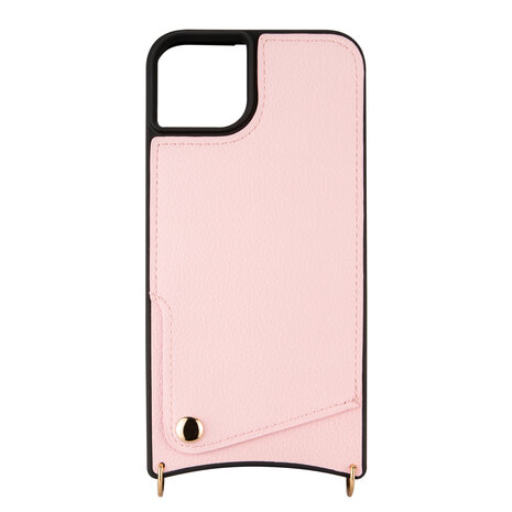 iPhone 15 Roze - Back Cover met Bandje