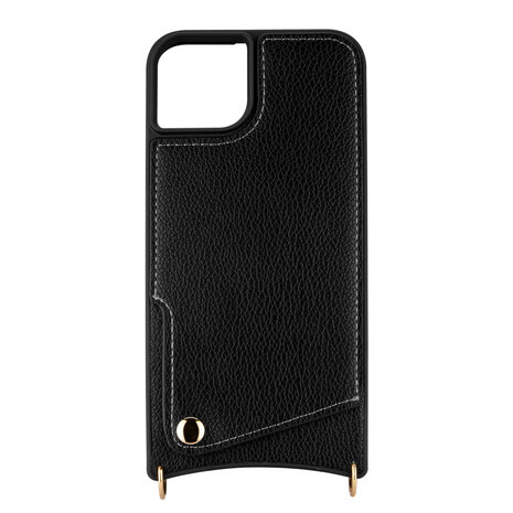 iPhone 15 Zwart - Back Cover met Bandje