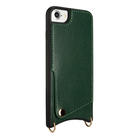 iPhone SE (2022 / 2020) - iPhone 7 &amp; 8 Groen - Back Cover met Bandje