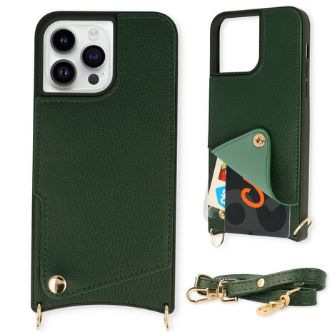 iPhone 11 Pro Max Groen - Back Cover met Bandje