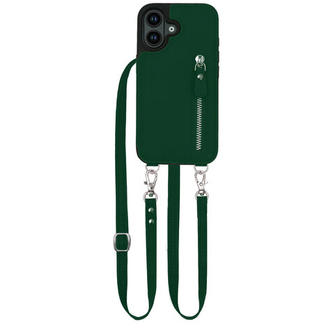 iPhone 16 Plus - Groen - Back Cover met Koord