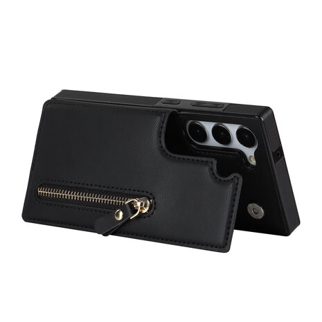 Samsung S24 Zwart - Back Cover met Koord