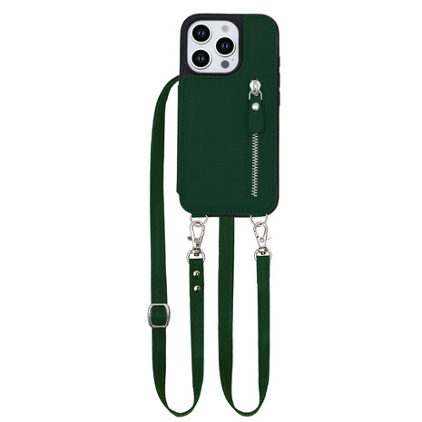 iPhone 16 Pro Max - Groen - Back Cover met Koord
