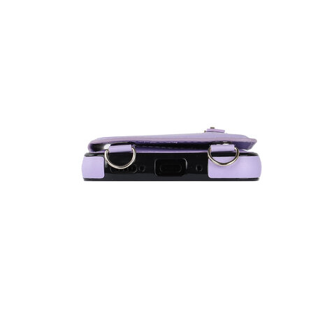 Samsung A15 - Paars - Back Cover met Koord