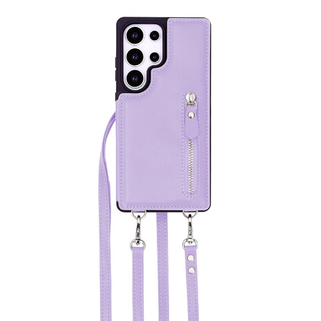 Samsung S25 Ultra - Paars - Back Cover met Koord