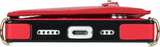 iPhone 15 Rood - Back Cover met Koord