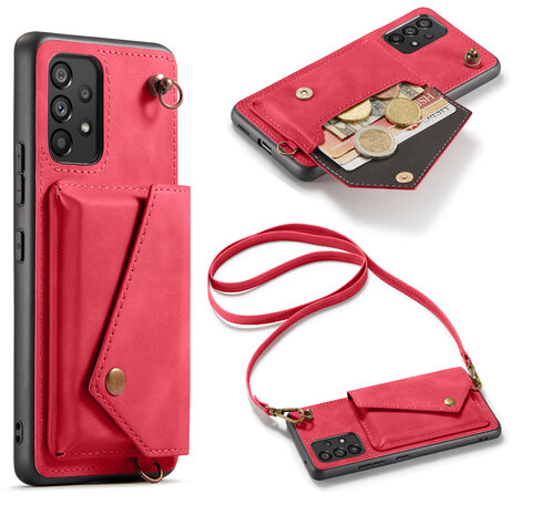 Samsung A33 5G Royal Fuchsia - Back Cover met Koord