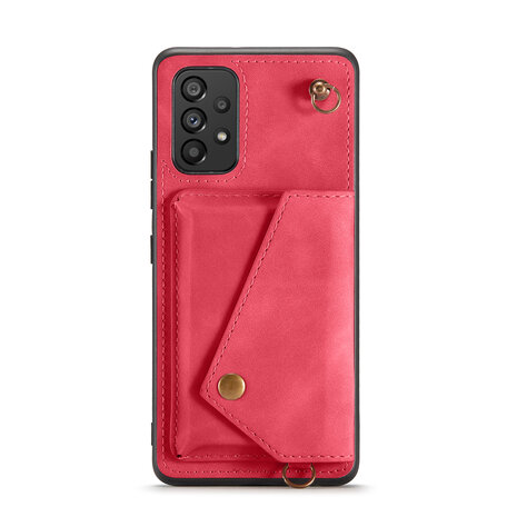 Samsung A33 5G Royal Fuchsia - Back Cover met Koord