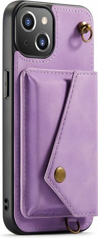 iPhone 13 Bright Lila - Back Cover met Koord