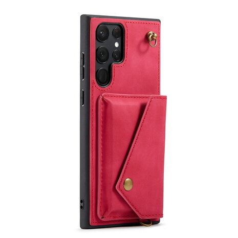 Samsung S22 Ultra Royal Fuchsia - Back Cover met Koord