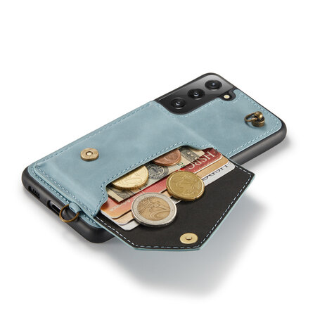 Samsung S22 Plus Aqua Blue - Back Cover met Koord