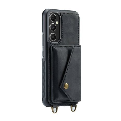 Samsung A14 Charcoal Gray - Back Cover met Koord