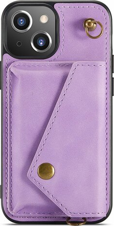 iPhone 13 Mini Bright Lila - Back Cover met Koord