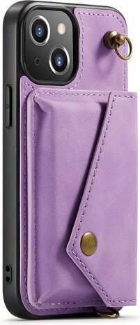 iPhone 13 Mini Bright Lila - Back Cover met Koord