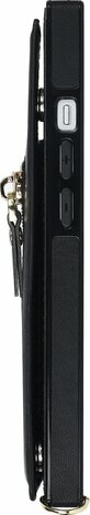 iPhone 14 Zwart - Back Cover met Koord