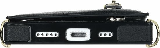 iPhone 14 Zwart - Back Cover met Koord