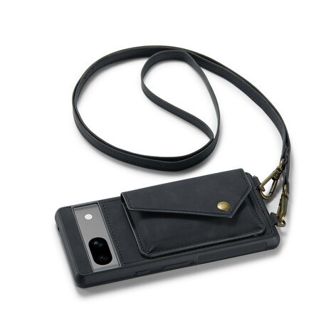 Pixel 8 Pro Charcoal Gray - Back Cover met Koord