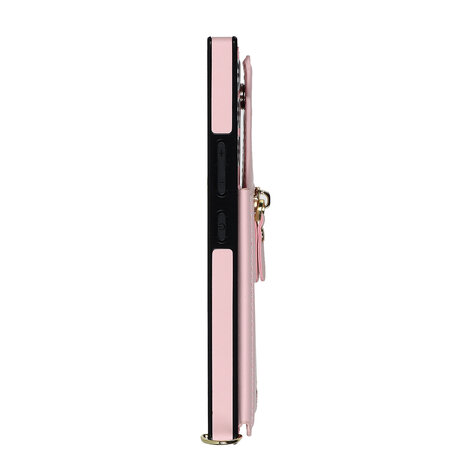 Samsung S24 Roze - Back Cover met Koord
