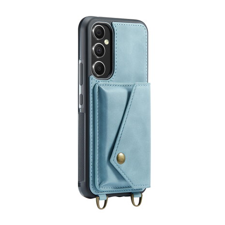 Samsung A14 Aqua Blue - Back Cover met Koord