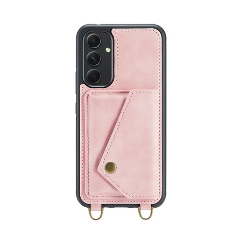 Samsung A54 Pale Pink - Back Cover met Koord
