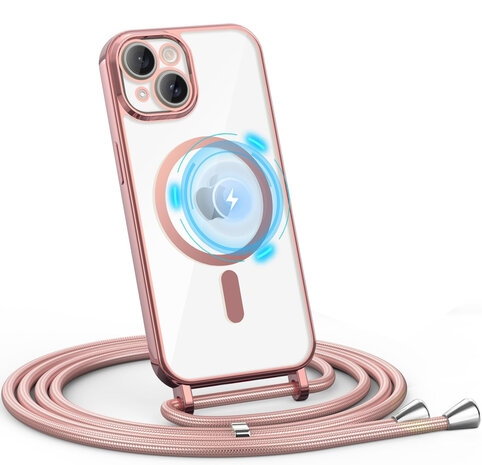 iPhone 15 - Roze - MagSafe TPU met Koord