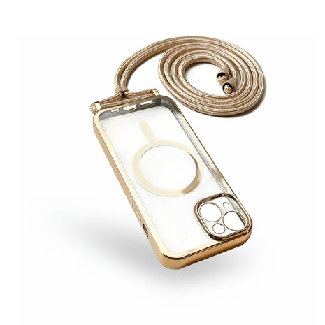 iPhone 14 Goud - Magsafe TPU met Koord