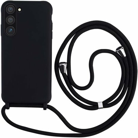 Samsung A34 5G Zwart - TPU Back Cover met Koord