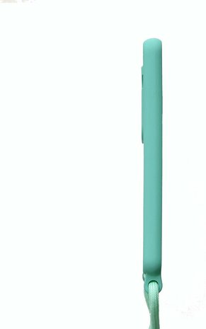 Samsung S22 Turquoise - TPU Back Cover met Koord