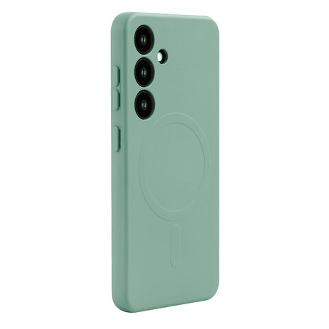 Samsung S25 Plus - Pistachio Groen - Camera Siliconen MagSafe Back Cover