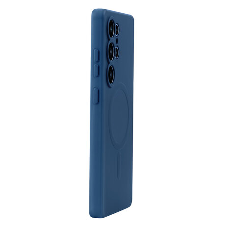 Samsung S25 Ultra - Donker Blauw - Camera Siliconen MagSafe Back Cover