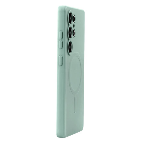 Samsung S25 Ultra - Pistachio Groen - Camera Siliconen MagSafe Back Cover
