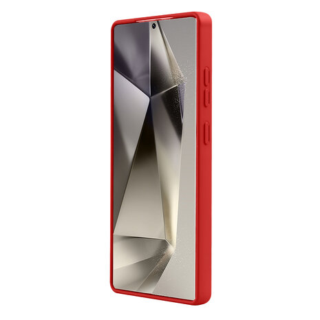 Samsung S25 Ultra - Rood - Camera Siliconen MagSafe Back Cover