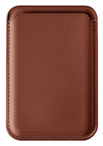 MagSafe Wallet met Standaard - Bruin