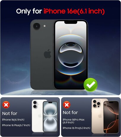 iPhone 16e - MagSafe Matte TPU - Zwart