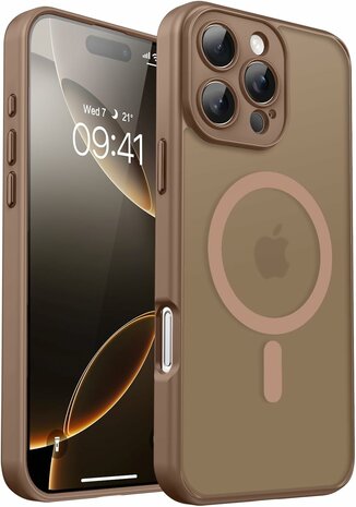 iPhone 16 Pro Max - Matte MagSafe Armor Back Cover - Bruin