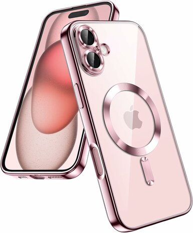 iPhone 16 - Roze - Siliconen MagSafe Back Cover