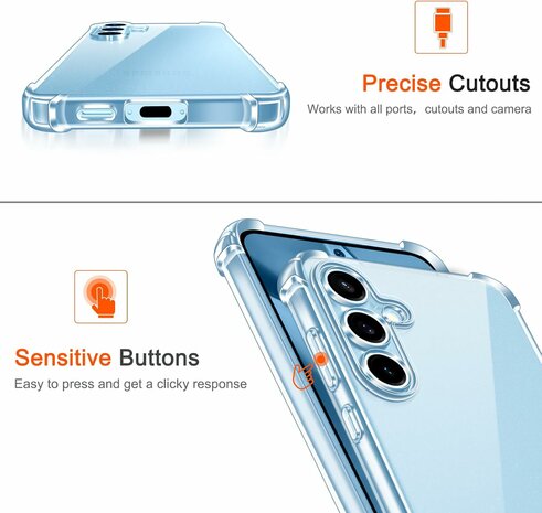Samsung Galaxy S25 Plus - Transparant - Cam Anti Shock