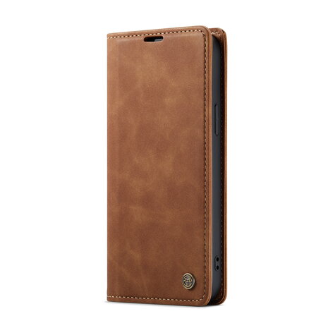 iPhone 16e - Book Case - Sienna Brown