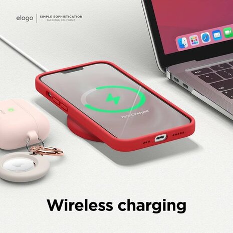 iPhone 13 Mini - Siliconen Back Cover - Rood