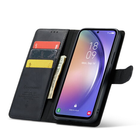 Samsung A54 Charcoal Gray - 2 in 1 Leather Book Case